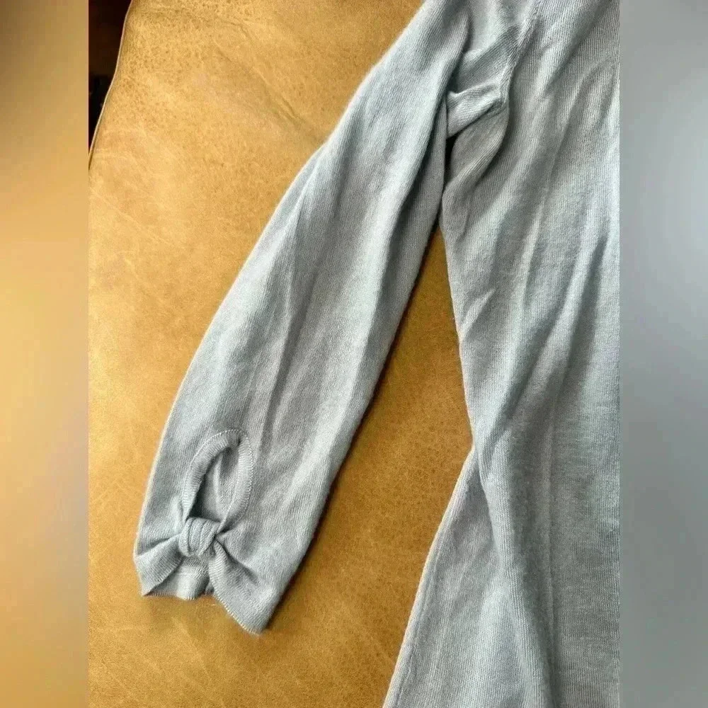 Emilio Pucci Women’s Light Blue Cashmere Cardigan Women’s Size 10 (Flawed)
